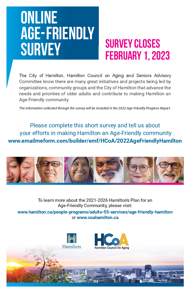 Tell us what you are doing to make Hamilton Age Friendly in 2022!