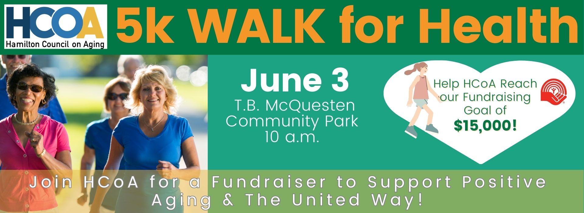 Join the 2nd Annual HCoA Walk for Health!