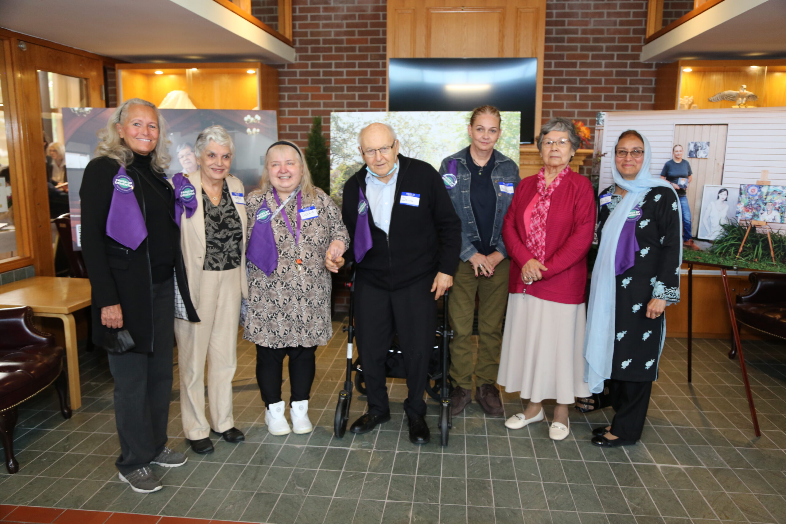 The dementia-friendly communities participants standing together smiling