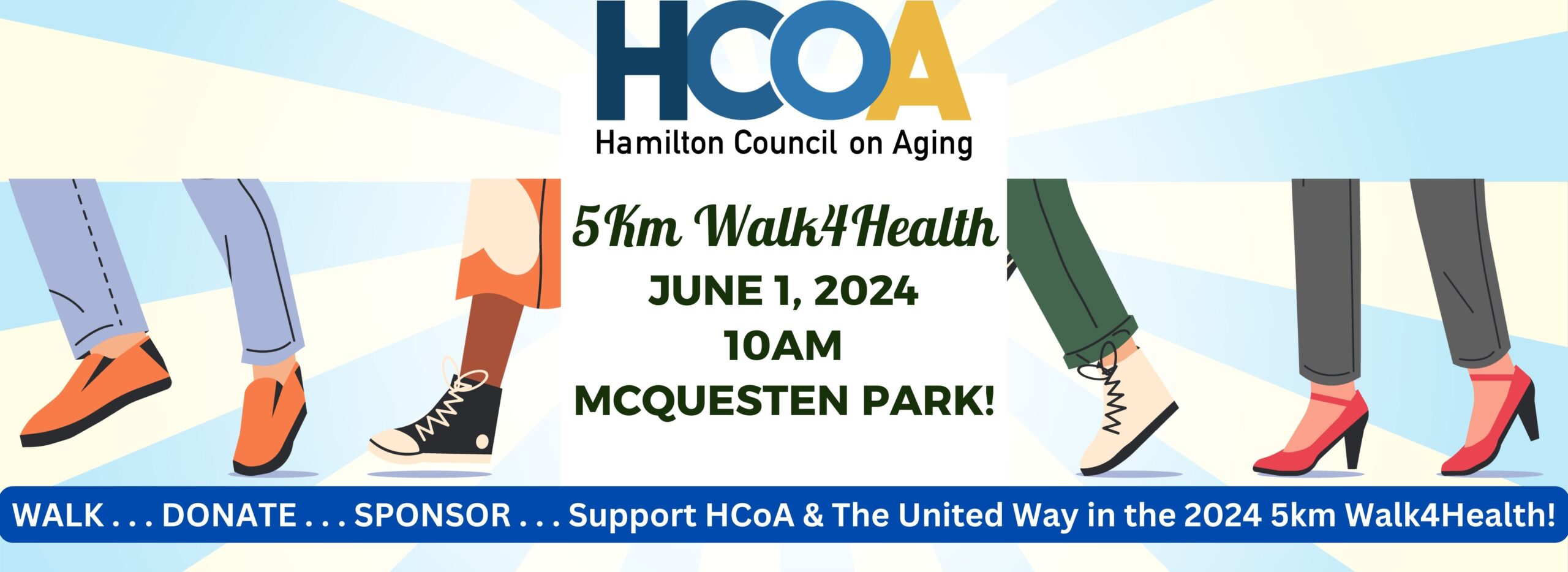 Support HCoA's 2024 5KM Walk4Health- June 1, 10am at TB McQuesten Park. Donate, Sponsor or Walk with us!