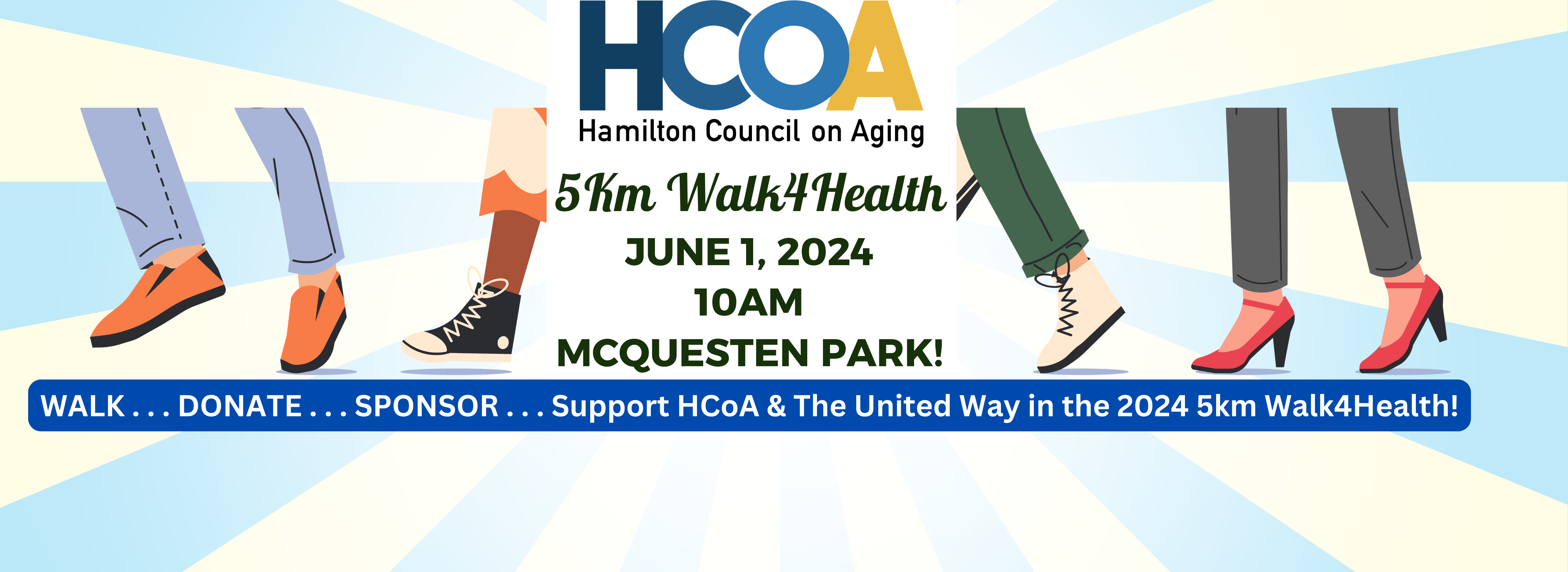 Join us - Sponsor - Donate to HCoA at the 2024 5KM Walk4Health