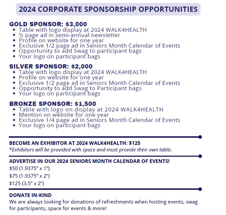 HCoA Corporate Sponsorship Opportunities
