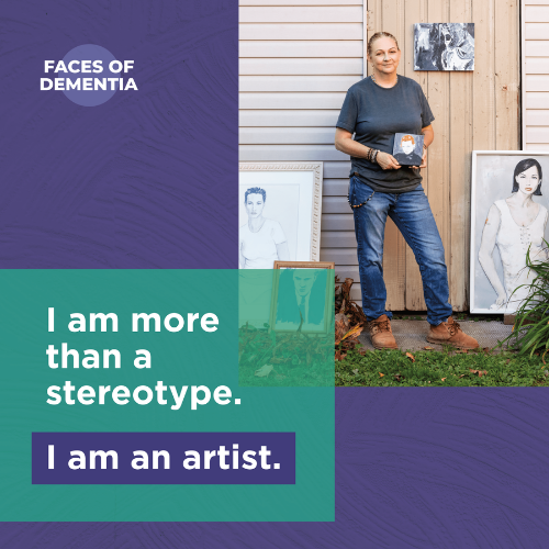 Andrea Bridge shared her story in the HCoA Faces of Dementia Campaign