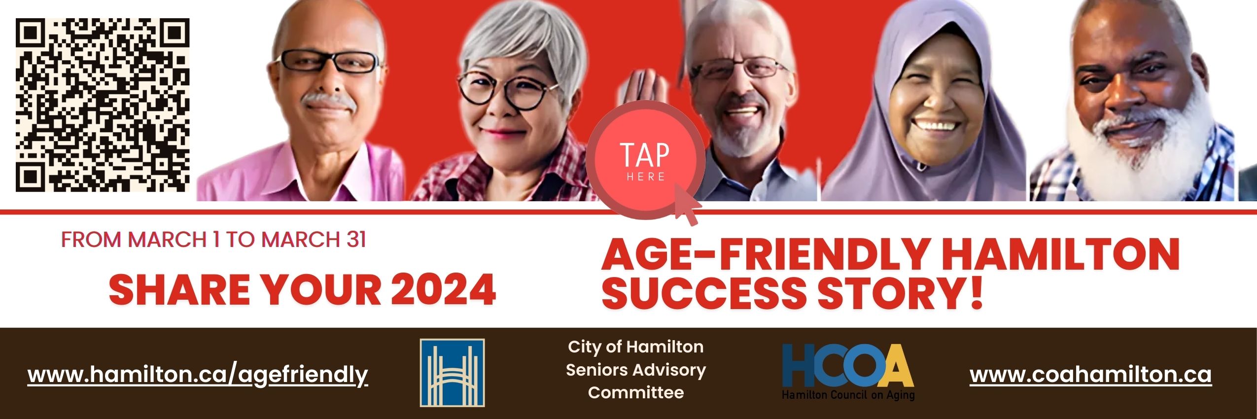 Request for Expressions of Interest (EOI)<br />
Creating a Strategic Outreach, Communications and Marketing Strategy<br />
for Age-Friendly Hamilton</p>
<p>Proposals Must Be Received By: 11:59 PM EST on February 17, 2025<br />
EOI Project Contact: Shelagh Kiely, shelagh@hamiltoncoa.com<br />
